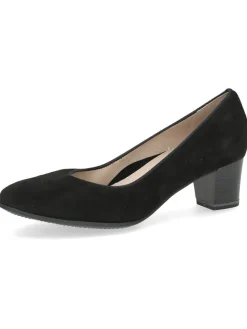 Leder-Pumps in Schwarz