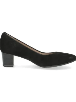 Leder-Pumps in Schwarz