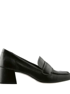 Leder-Pumps in Schwarz