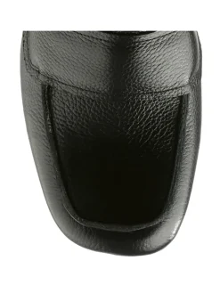 Leder-Pumps in Schwarz