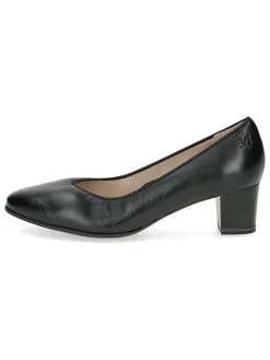 Leder-Pumps in Schwarz