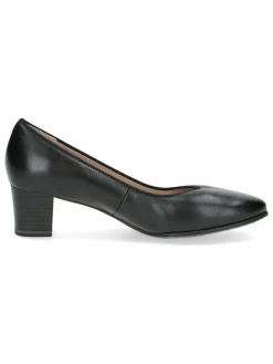 Leder-Pumps in Schwarz