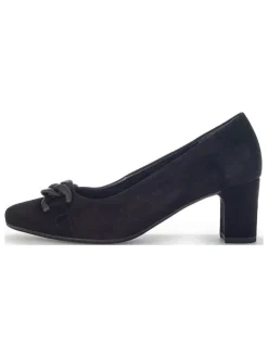 Leder-Pumps in Schwarz