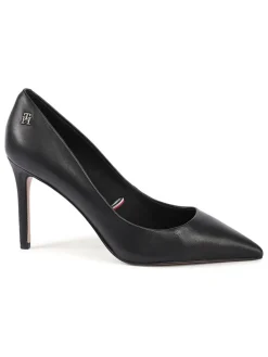 Leder-Pumps in Schwarz