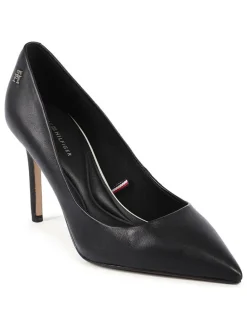 Leder-Pumps in Schwarz