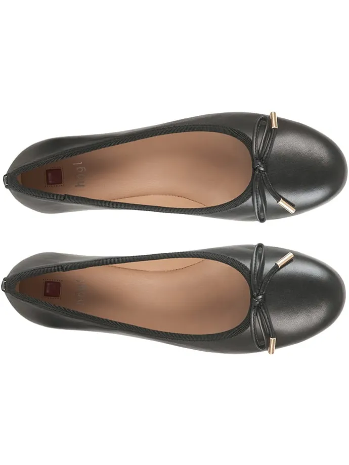 Leder-Pumps in Schwarz