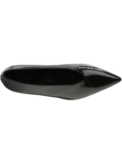 Leder-Pumps in Schwarz