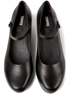 Leder-Pumps in Schwarz