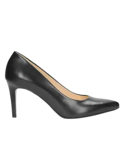 Leder-Pumps in Schwarz