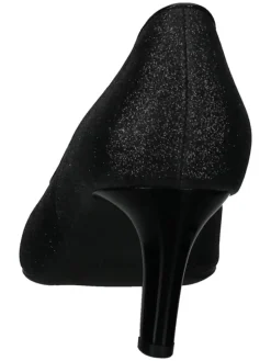 Leder-Pumps in Schwarz