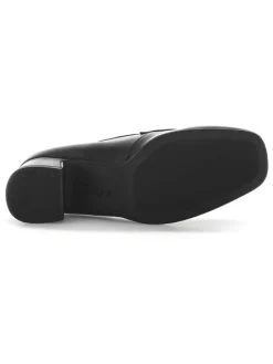 Leder-Pumps in Schwarz