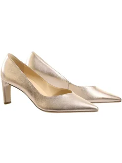 Leder-Pumps "Margot" in Gold