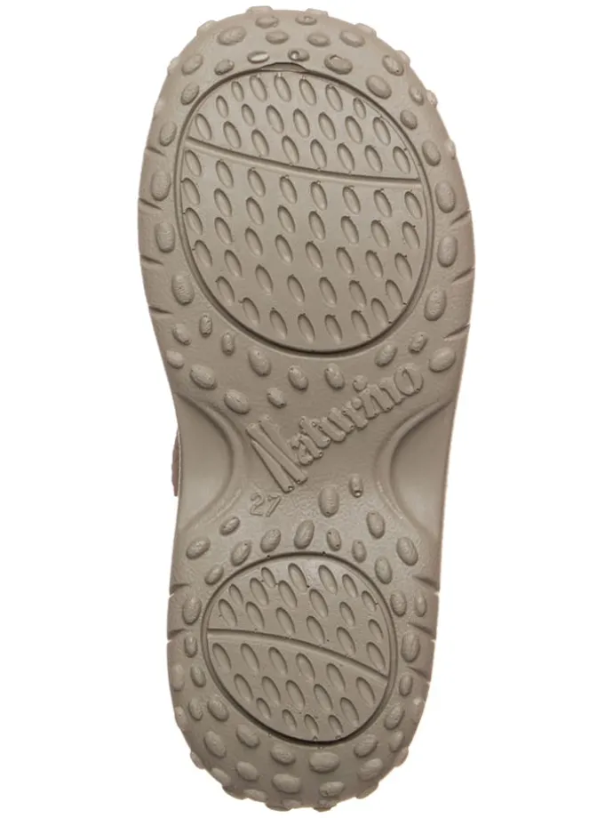 Leder-Sandalen "5675" in Hellbraun