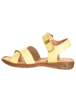Leder-Sandalen "Atenas" in Gelb