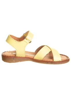 Leder-Sandalen "Atenas" in Gelb