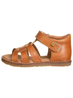 Leder-Sandalen "Atenas" in Hellbraun