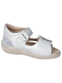Leder-Sandalen "Betty" in Silber