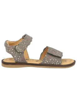 Leder-Sandalen "Calta-S" in Grau/ Bunt