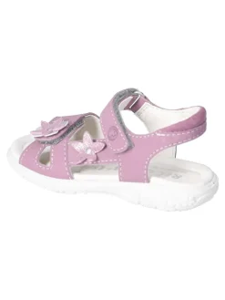 Leder-Sandalen "Carola" in Lila