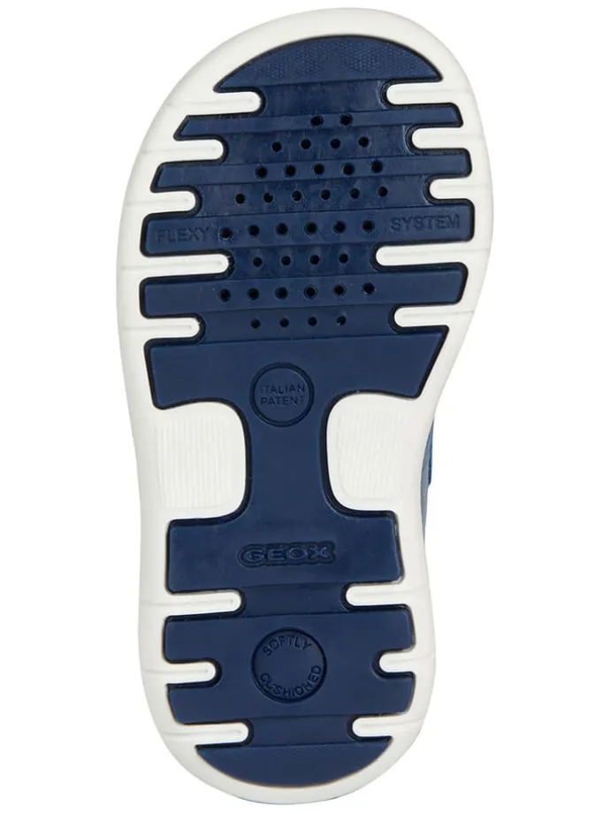 Leder-Sandalen "Delhi" in Dunkelblau