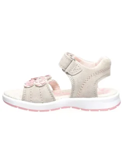 Leder-Sandalen "Diana" in Grau/ Rosa
