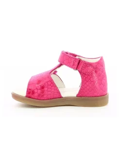 Leder-Sandalen "Giusticia" in Pink