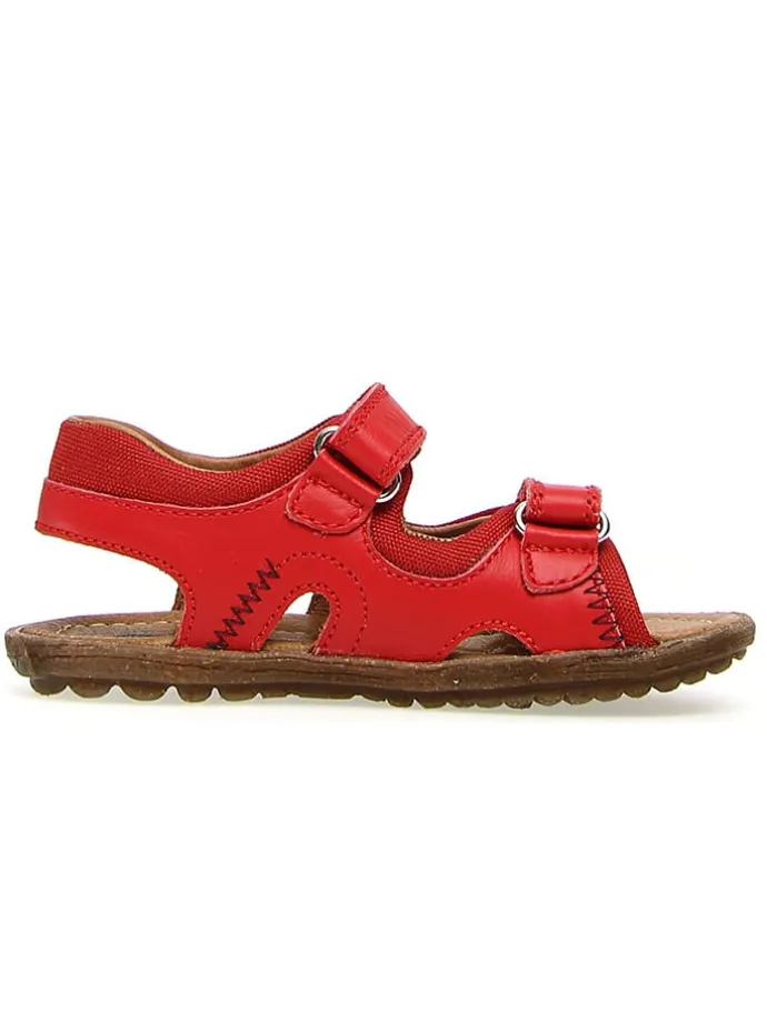 Leder-Sandalen "Himmel" in Rot