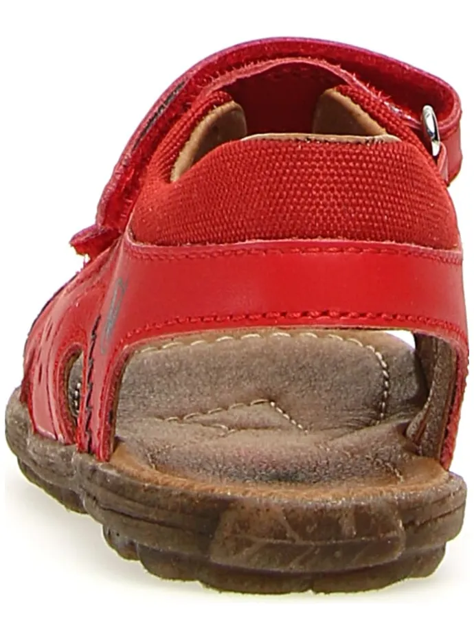 Leder-Sandalen "Himmel" in Rot