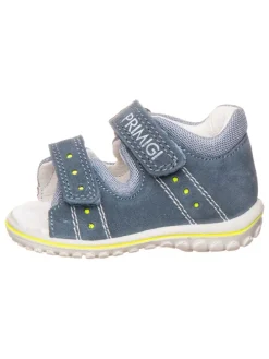 Leder-Sandalen in Blau