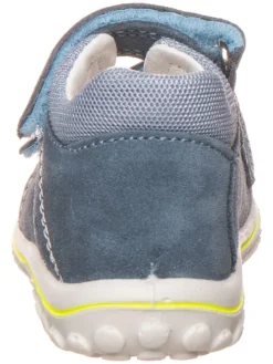 Leder-Sandalen in Blau