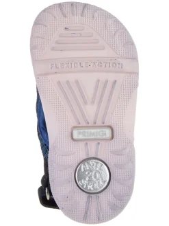 Leder-Sandalen in Blau