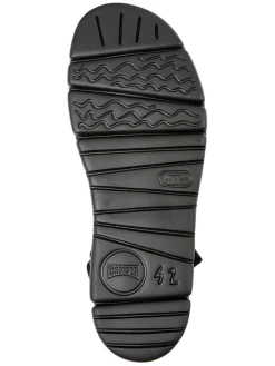 Leder-Sandalen in Braun