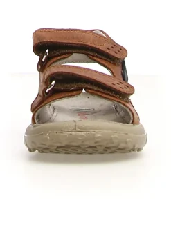 Leder-Sandalen in Braun