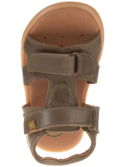 Leder-Sandalen in Braun