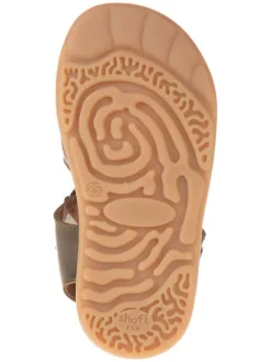 Leder-Sandalen in Braun