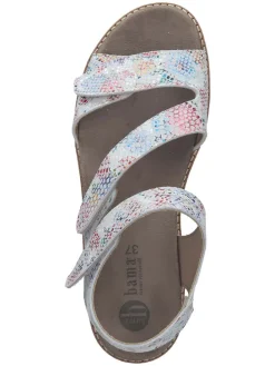 Leder-Sandalen in Bunt