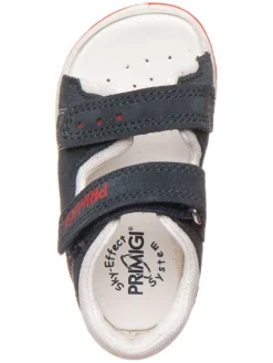 Leder-Sandalen in Dunkelblau