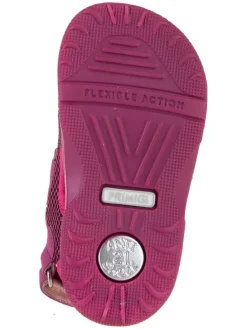 Leder-Sandalen in Pflaume