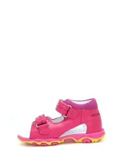 Leder-Sandalen in Pink