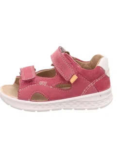 Leder-Sandalen in Pink