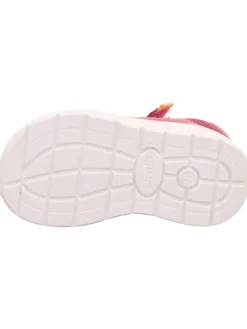 Leder-Sandalen in Pink