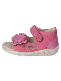 Leder-Sandalen in Pink