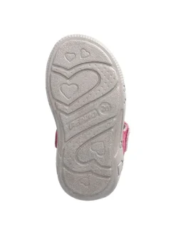 Leder-Sandalen in Pink