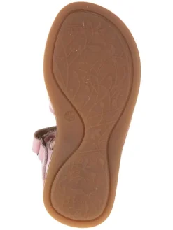 Leder-Sandalen in Rosa