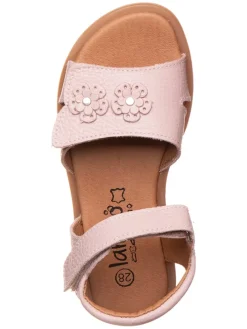 Leder-Sandalen in Rosa