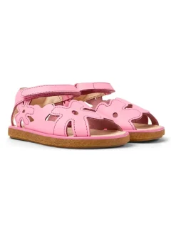 Leder-Sandalen in Rosa