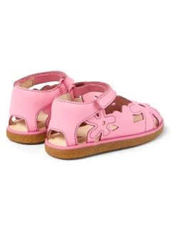 Leder-Sandalen in Rosa