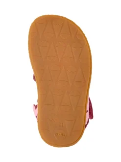 Leder-Sandalen in Rosa