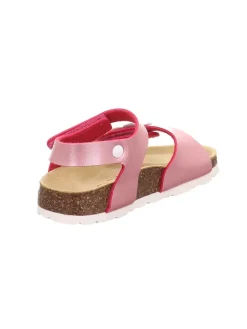 Leder-Sandalen in Rosa