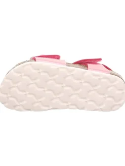 Leder-Sandalen in Rosa